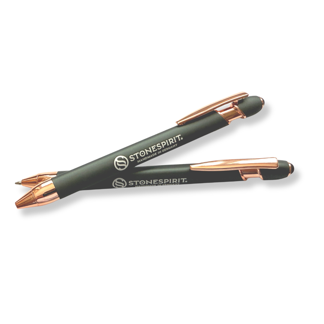 2x STONESPIRIT® Soft Touch Kugelschreiber