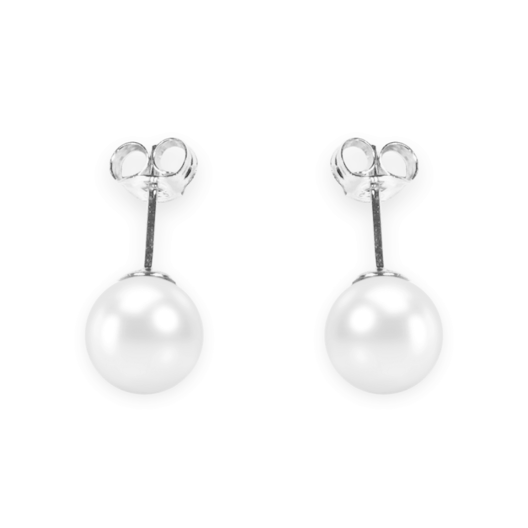 Ohrstecker Crystal White