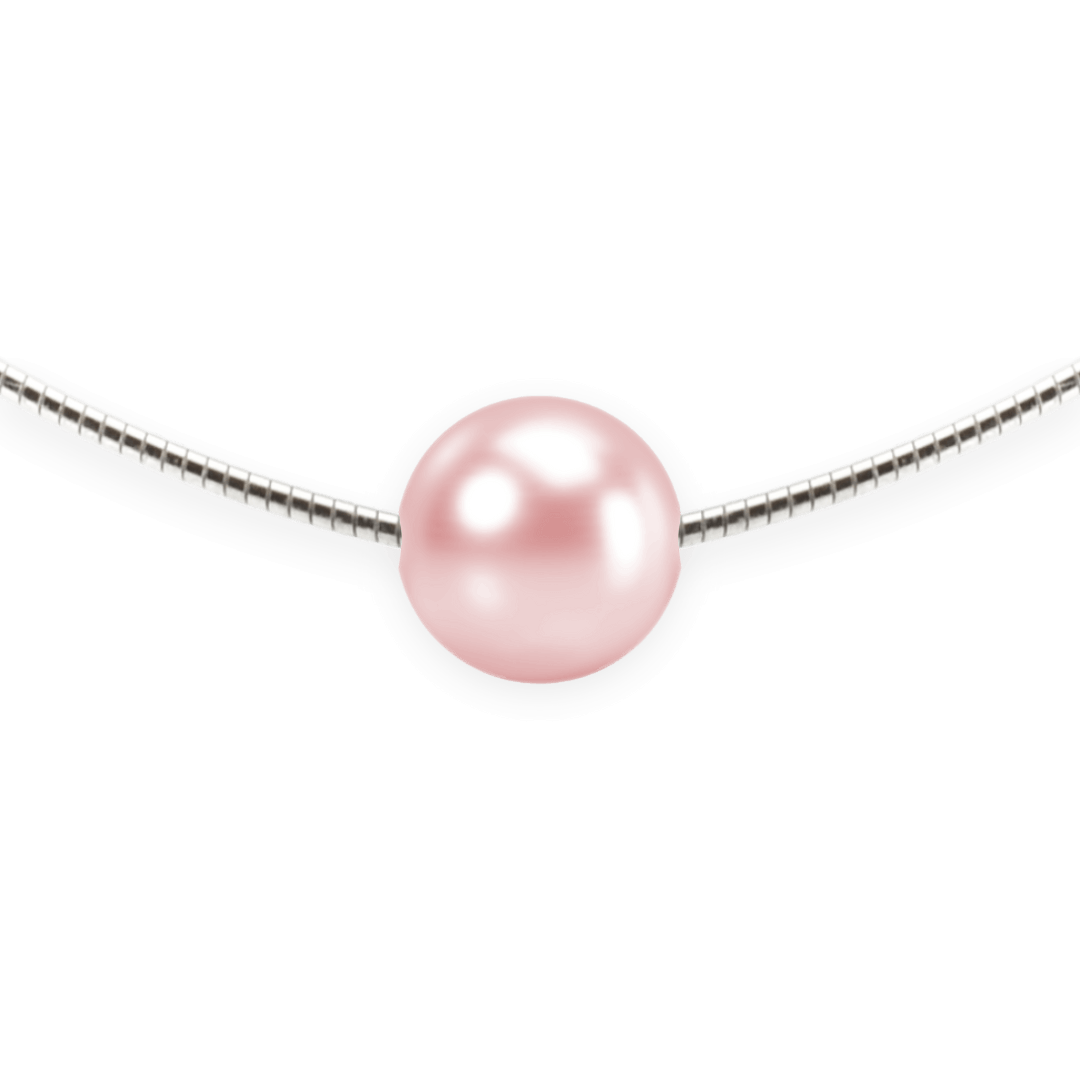 Perlen-Anhänger „Schwebende Perle“ Crystal Rosaline